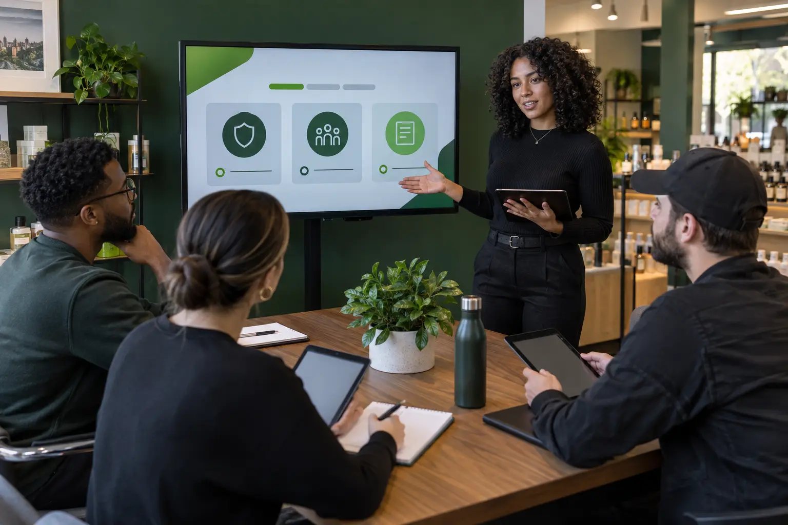 Dispensary employees completing Responsible Workforce Training in New York